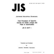 JIS D 4417:1986