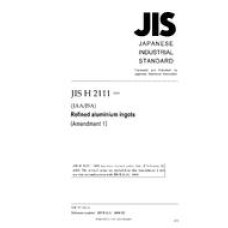 JIS H 2111:1968/AMENDMENT 1:2009