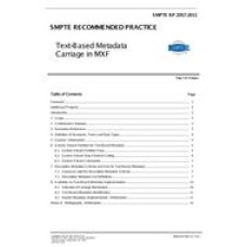 SMPTE RP 2057:2011 Amendment 1:2013